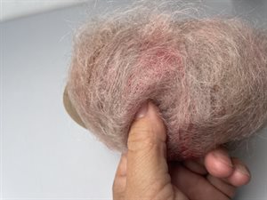 Bella color by permin kid mohair - smuk rosa med farvespil